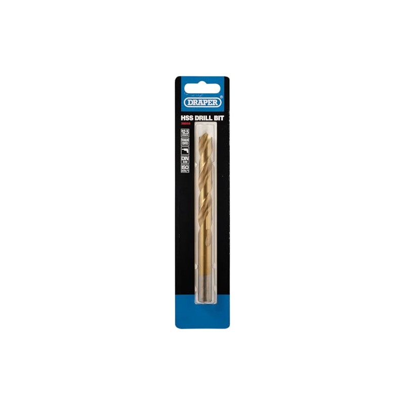 Draper 38858 Titanium HSS Drill Bit, 12.5mm Ø