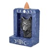 Mystical Wolf Moon Phases Backflow Incense Holder Wiccan Style Artificial