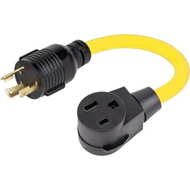 NEMA L6-30P to 6-50R Adaptor Welder Dryer EV Charger Power Cord Adapter Connector 30A to 50A Heavy Duty Adapter STW 10AWG 250V 1.5FT