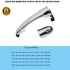 Exterior Rear Left Driver Side Chrome Door Handle Replacement for
