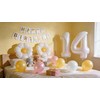 14. Set di palloncini per compleanno, con margherite, per 14