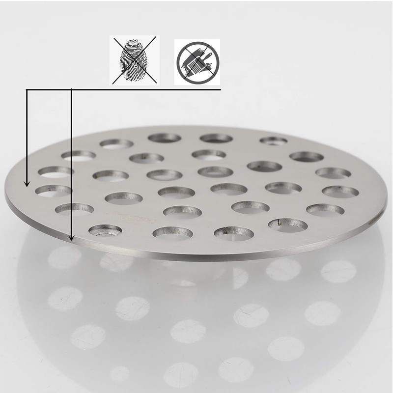 VOURUNA 4-1/4Inch（108mm Screw-in Shower Strainer Drain Cover Replacement Floor Strainer