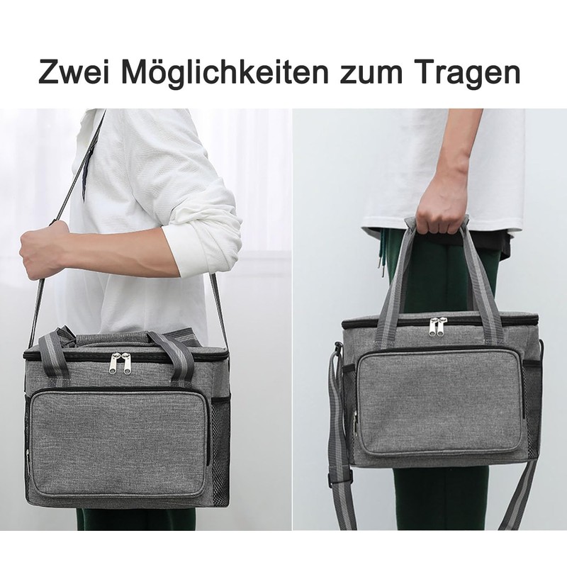 GMYIAK 15L Foldable Cool Bag, Oxford Cloth Insulated Bag with