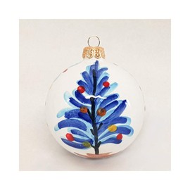 thatsArte.com – Italian Hand Painted Ceramic Christmas Ball Ornaments Deruta Pottery for Xmas Tree Decoration Handmade in Italy by Francesca Niccacci, Deruta