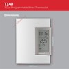 Honeywell Home T140C110AEU T140 7-Day Programmable Wired Thermostat, White