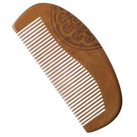 TOVINANNA Natural Wooden Fine Tooth Comb for Thick Hair Durable Sandalwood Detangling Comb for Women and Men Compact and Portable Design for All Hair Types