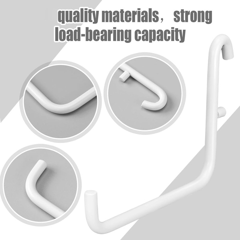 Gokoti 12Pcs Peg Board Hooks, Peg Board Accessories, Long Peg