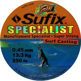 Sufix Specialist Surf 0.45 mm 13.3 kg 250 m Monofilament Fishing Line