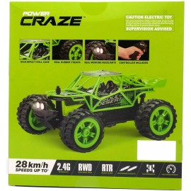 Power Craze High Speed Mini RC Car with Controller. USB 17 MPH! Dune Buggy