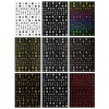 JMEOWIO Nagelsticker Bunter Stern 9 Blatt Nail Art Sticker Selbstklebend