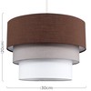 MiniSun Round Modern 3 Tier Fabric Ceiling Pendant Lamp Light