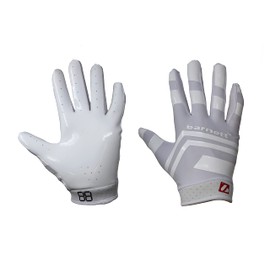 BARNETT FRG-03 White Professional Receiver Football Gloves, RE, DB, RB (L)