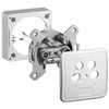 4-Fach SAT Antennendosen Stich- oder Enddose 2 dB