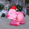 Gemmy Inflatables Holiday G08 36830 Air Blown Outdoor Pig Decor