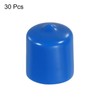 sourcing map 30pcs Rubber End Caps Cover 22mm Vinyl Screw