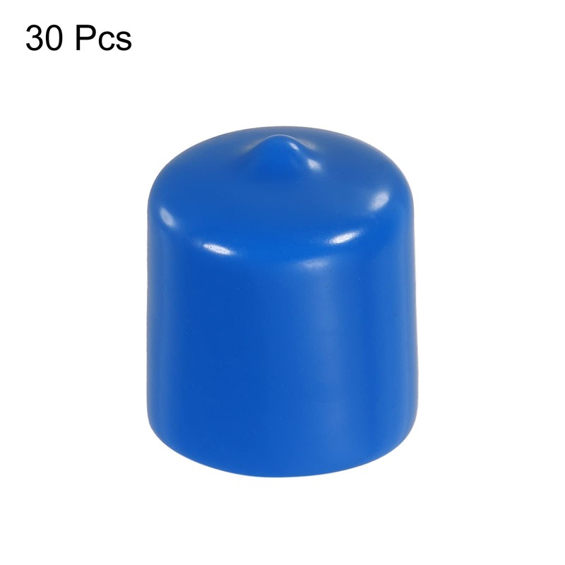 sourcing map 30pcs Rubber End Caps Cover 22mm Vinyl Screw