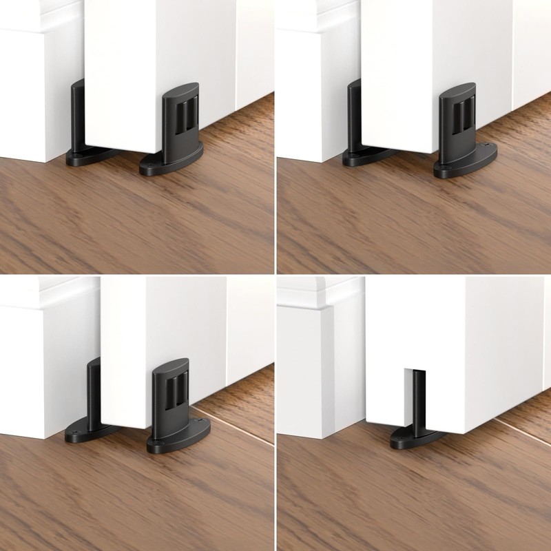 Sliding Barn Door Floor Guide for Bottom,Adjustable Wall Mounted Barn