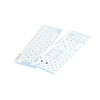 Lacerto® 14 x 14 mm German Sticker Set for PC