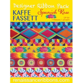 Renaissance Ribbons Inc Kaffe Fassett Spanish Rose Designer Ribbon Pack
