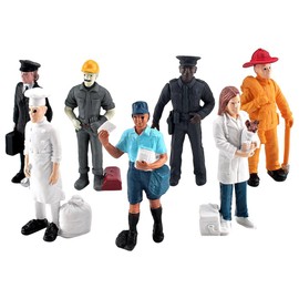 Toddmomy 1 Set Mini Figure Models，Mini Character Models Mini People Figurines Simulation People Scale Models for Miniature Scenes