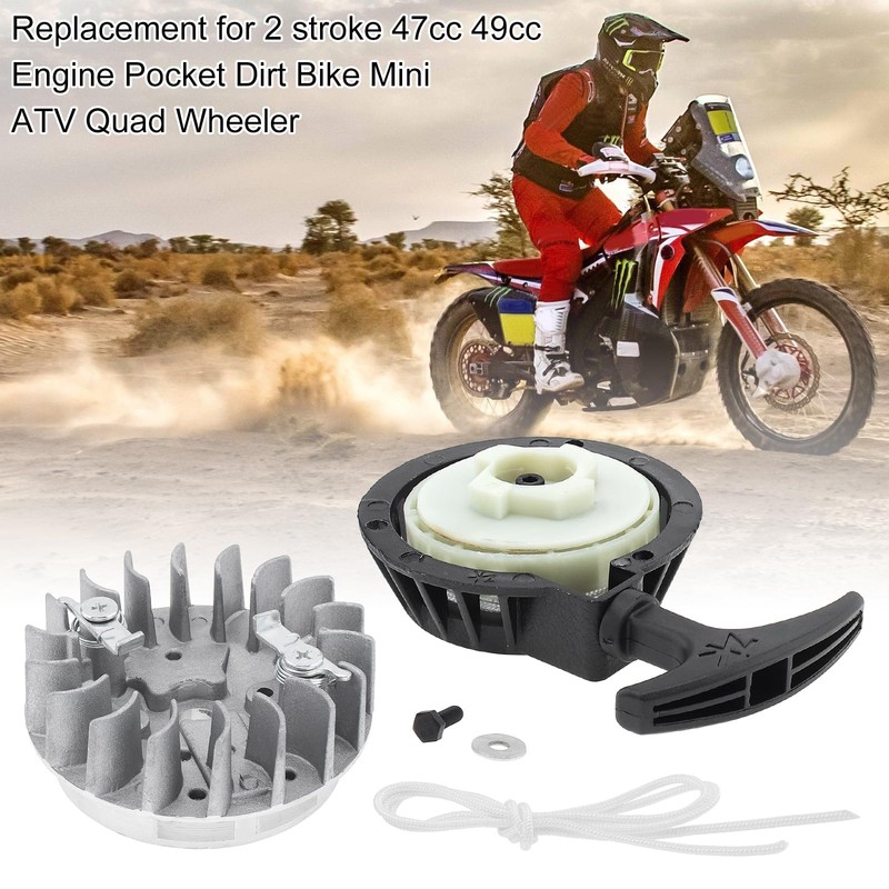 Windance Aluminum Alloy Pull Recoil Starter with Flywheel Replacement for