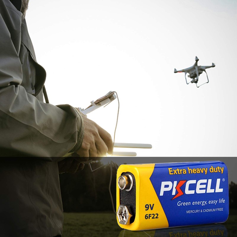PKCELL 9V Dry Battery (100 Count)– Ultra Long-Lasting 9 Volt