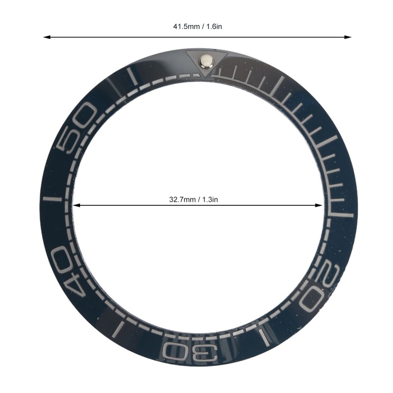 Ceramic Watch Bezel Ring Professional 41.5mm Watch Bezel Insert Replacement