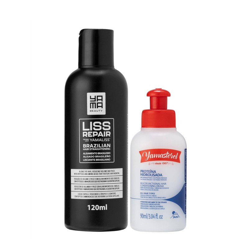 YamaLiss Brazilian Straightening Kit for Dark Hair (Italian Packaging)