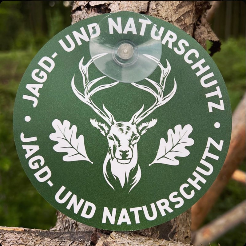 Hunting Sign Deer with Suction Cup - Car Sign with