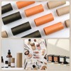 WANDIC Kraft Paperboard Tubes, 10Pcs Round Kraft Paper Containers for