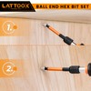 Ball End Hex Head Allen Wrench Drill Bit Set, LATTOOK