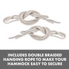 Bliss Hammocks BH-400W5CA 40" Wide Hammock w/Hand-Woven Rope Loops &