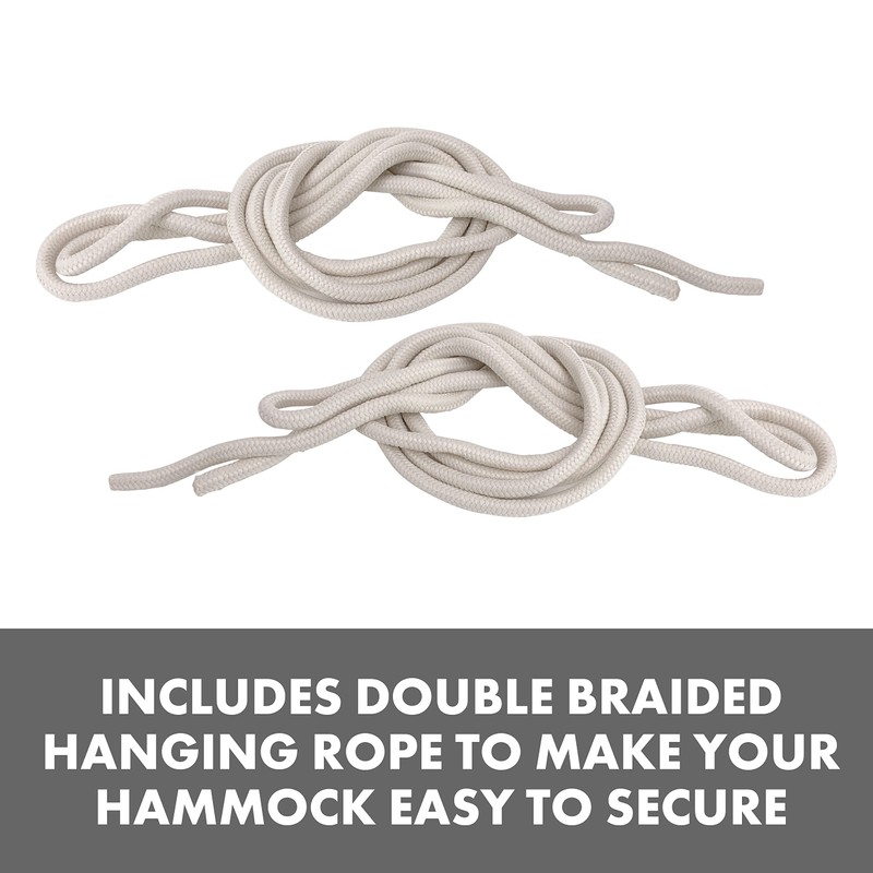 Bliss Hammocks BH-400W5CA 40" Wide Hammock w/Hand-Woven Rope Loops &