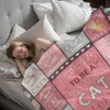 Alwodici Cat Mum Blanket Cats Themed Gifts for Women 150x130cm