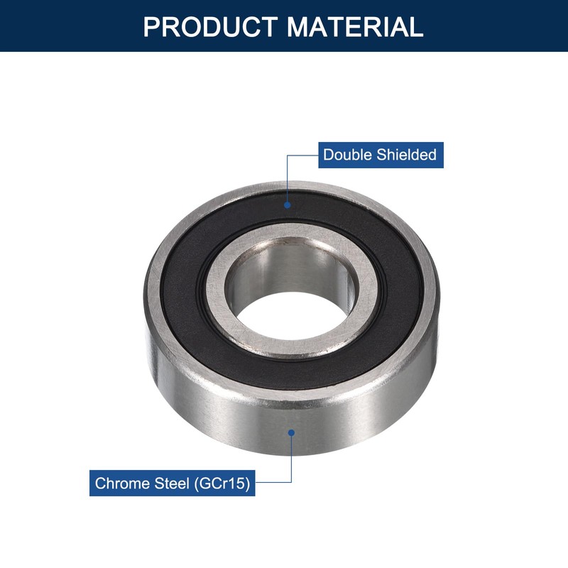 HiPicco 6202-16-2RS Deep Groove Bearings, ID 16mm x OD 35mm