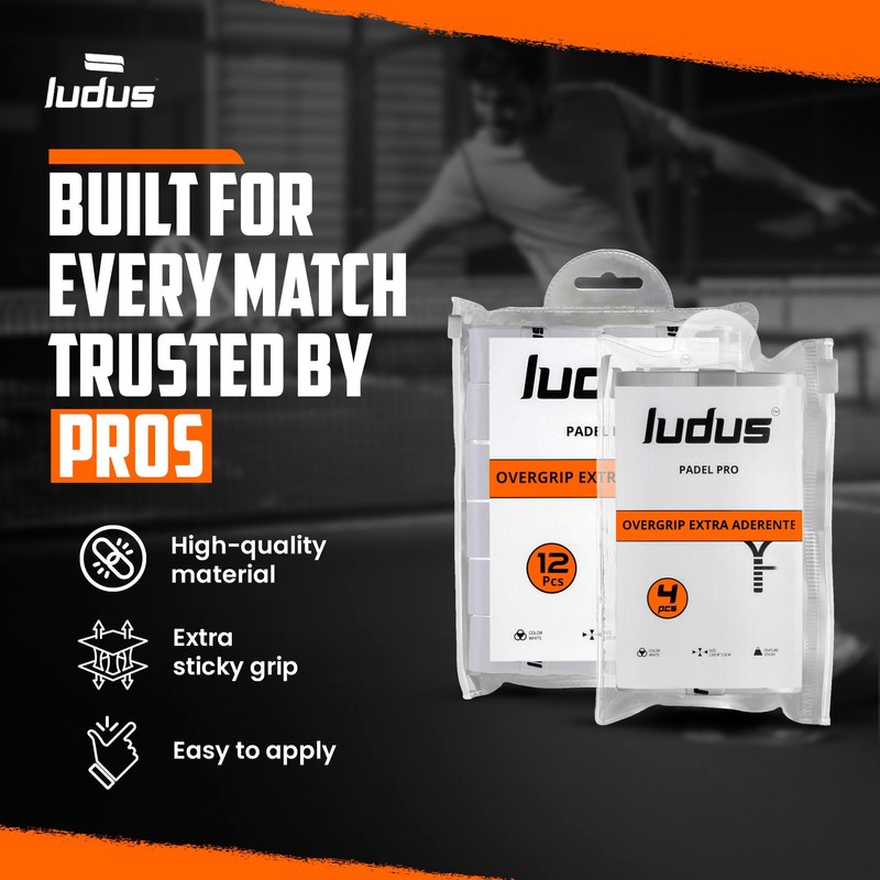 Ludus™ Overgrip Padel Extra Grip, nicht klebend, rutschfest und schweißabsorbierend,