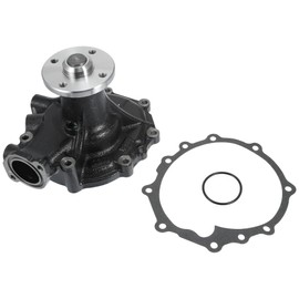 VekAuto Water Pump Kit Compatible for Hino J05E J05C J05CT Engine, Durable Metal Black Inner Engine Water Pump with Gasket and Rubber Band