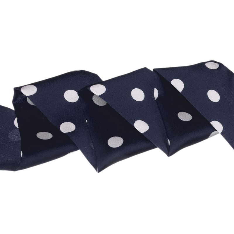 Allegra K Bowknot Scarf, Neckerchief, Rectangle, Thin Polka Dot, Hair