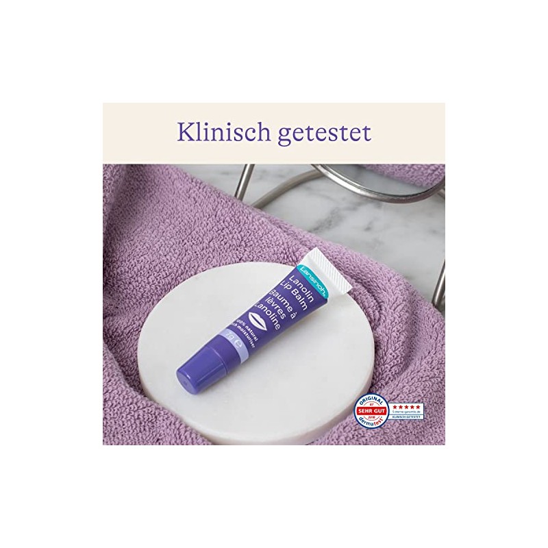 Lansinoh Lanolin Lip Balm - Soothes and Protects Dry &