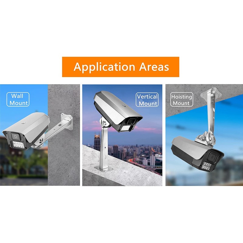 Coolotic Security Camera Housing Bracket Mounting Hardware Pole Cylinder Prismatic