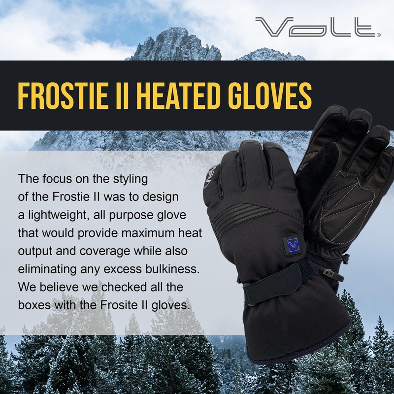 Volt Resistance Frostie Heated Gloves - Rechargeable Warming Gloves for