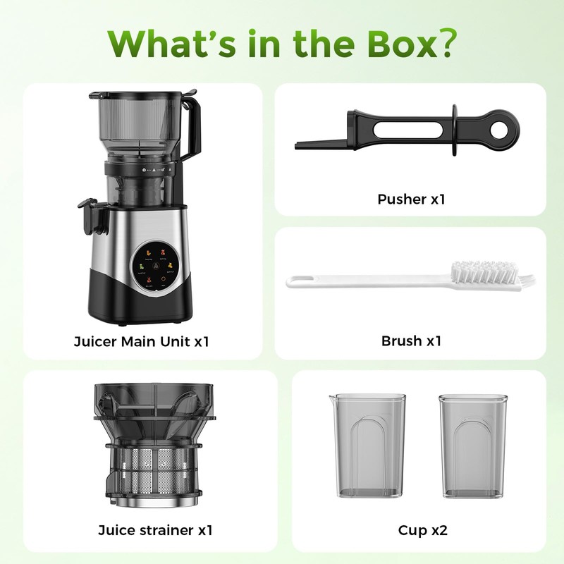 COWSAR Juicer Machines with 6.1" Large Chute, Cold Press Juicer