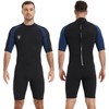 Lemorecn Wetsuits Adult's Premium Neoprene Diving Suit 3mm Shorty Jumpsuit