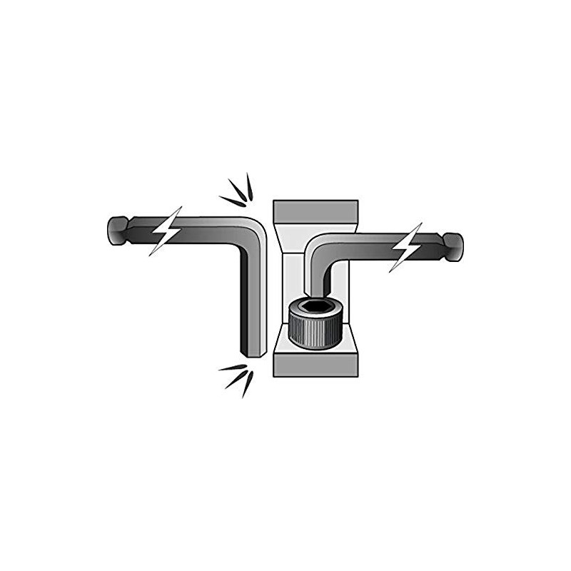 Bondhus 16792 Stubby Ball End Tip Hex Key L-Wrench Set