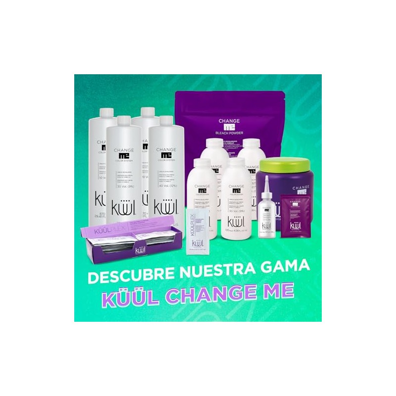KÜÜL Change Me Peróxido Crema 20Vol Aclara Cabello, Elimina Pigmentos