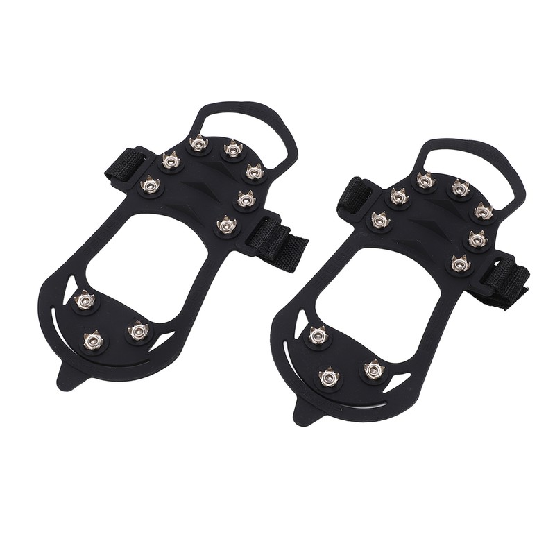 2pcs/set 10 Tooth Crampons Shoe Cover Rustproof Durable Mountaineering Ice