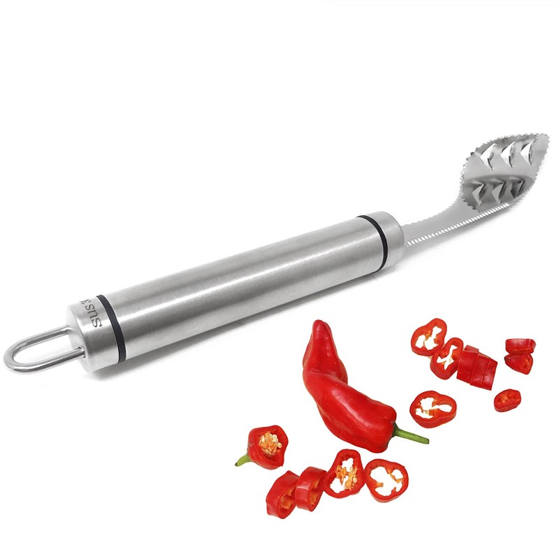 Honbay 1PCS Stainless Steel Jalapeno Pepper Corer Tool Chili Corer