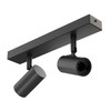 ledscom.de Ceiling Light FARE, 2-Light, Black matt, 2X E27 max.