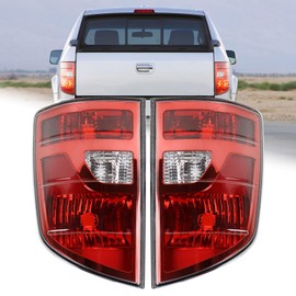 KAMDKI A Pair Tail Light Assembly Fit for 2009-2014 Honda Ridgeline Rear Light Left Driver and Right Passenger Side Rear Lamp W/o Bulbs USA Type 33501SJCA11 HO2819140 33551SJCA11 HO2818140