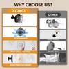 4 Pack Stainless Steel Suction Cup Hooks for Shower, Removable